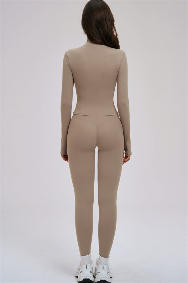 The Kinetic Zip Jacket Sports Bra Leggings 3-Piece Set