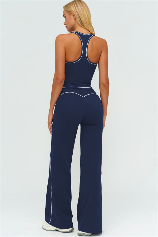 The Amara Crop Top Flared Leggings 2-Piece Set