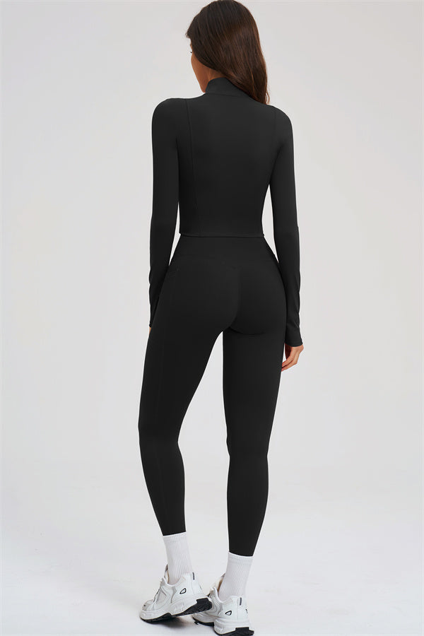 The Sizzle Zip Jacket Sports Bra Leggings 3-Piece Set