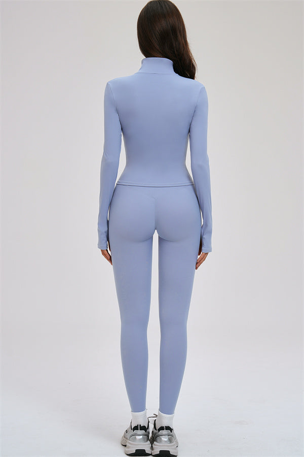 The Kinetic Zip Jacket Sports Bra Leggings 3-Piece Set