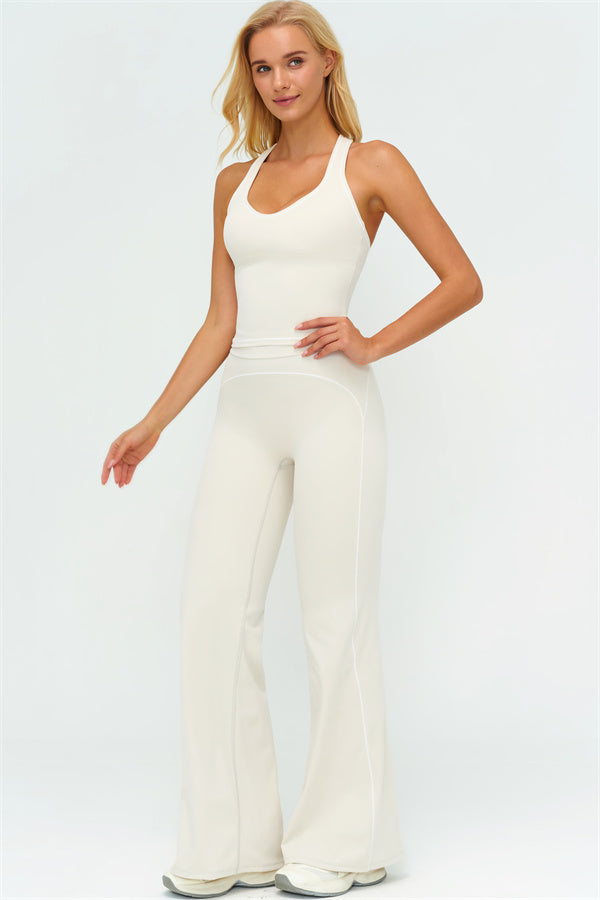 The Amara Crop Top Flared Leggings 2-Piece Set
