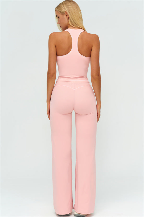 The Amara Crop Top Flared Leggings 2-Piece Set