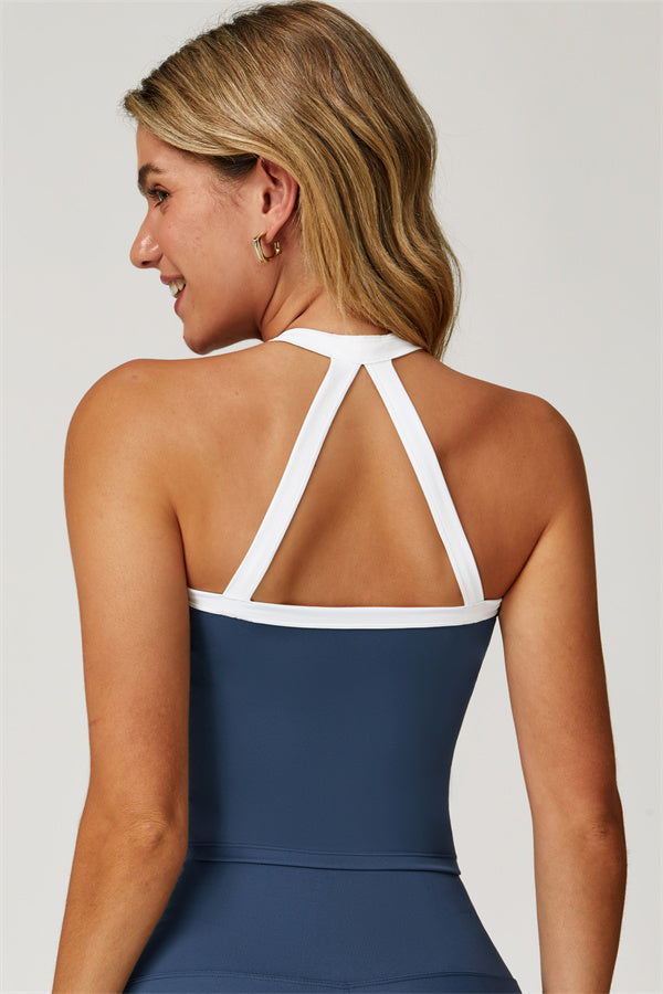 The Quest Cross Back Crop Top Leggings 2-Piece Set