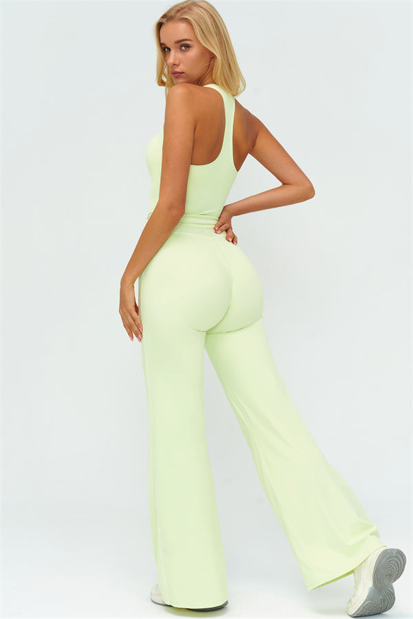 The Amara Crop Top Flared Leggings 2-Piece Set