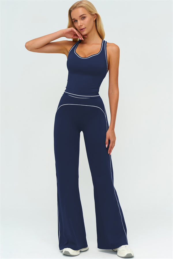 The Amara Crop Top Flared Leggings 2-Piece Set