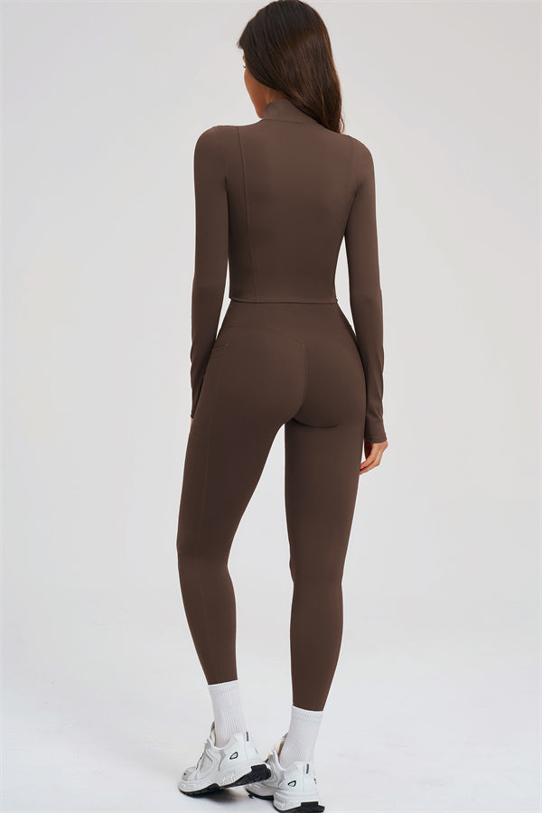 The Sizzle Zip Jacket Sports Bra Leggings 3-Piece Set