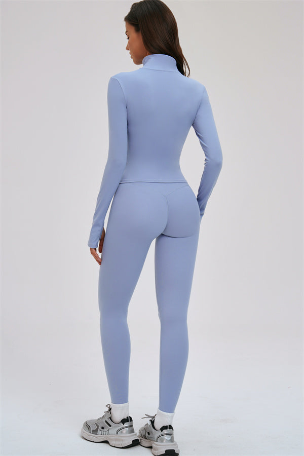 The Kinetic Zip Jacket Sports Bra Leggings 3-Piece Set