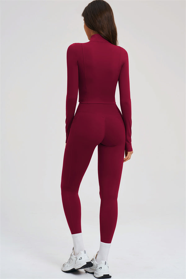 The Sizzle Zip Jacket Sports Bra Leggings 3-Piece Set