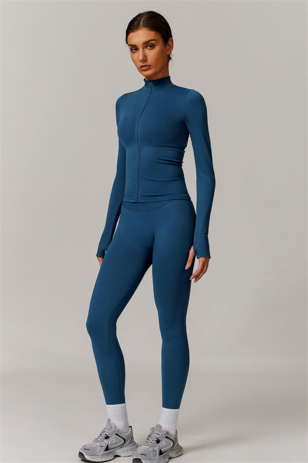 The Nova Luxe Jacket Sports Bra Leggings 3-Piece Set